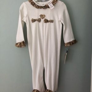 Baby 6 Month Onesie/PJs with matching hat